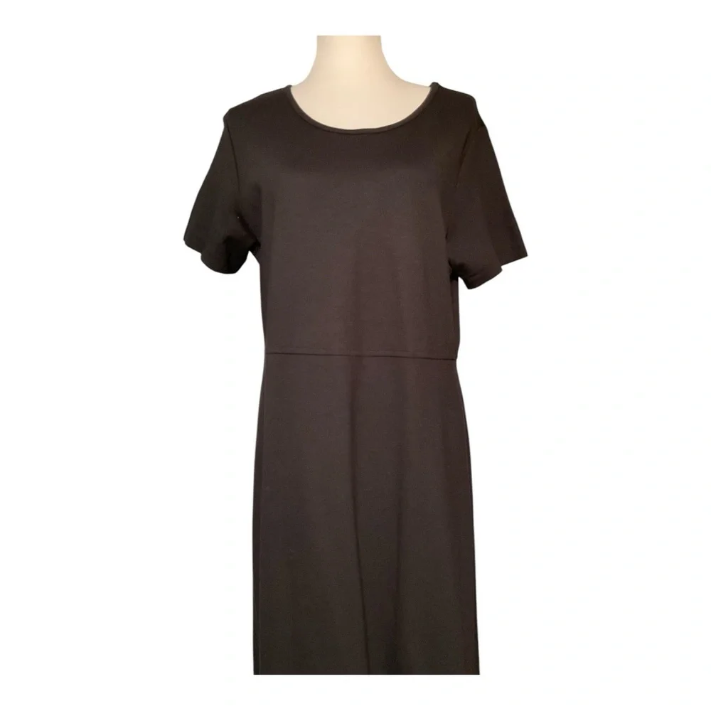 L.L. Bean‎ Black Maxi Dress Size L NWT